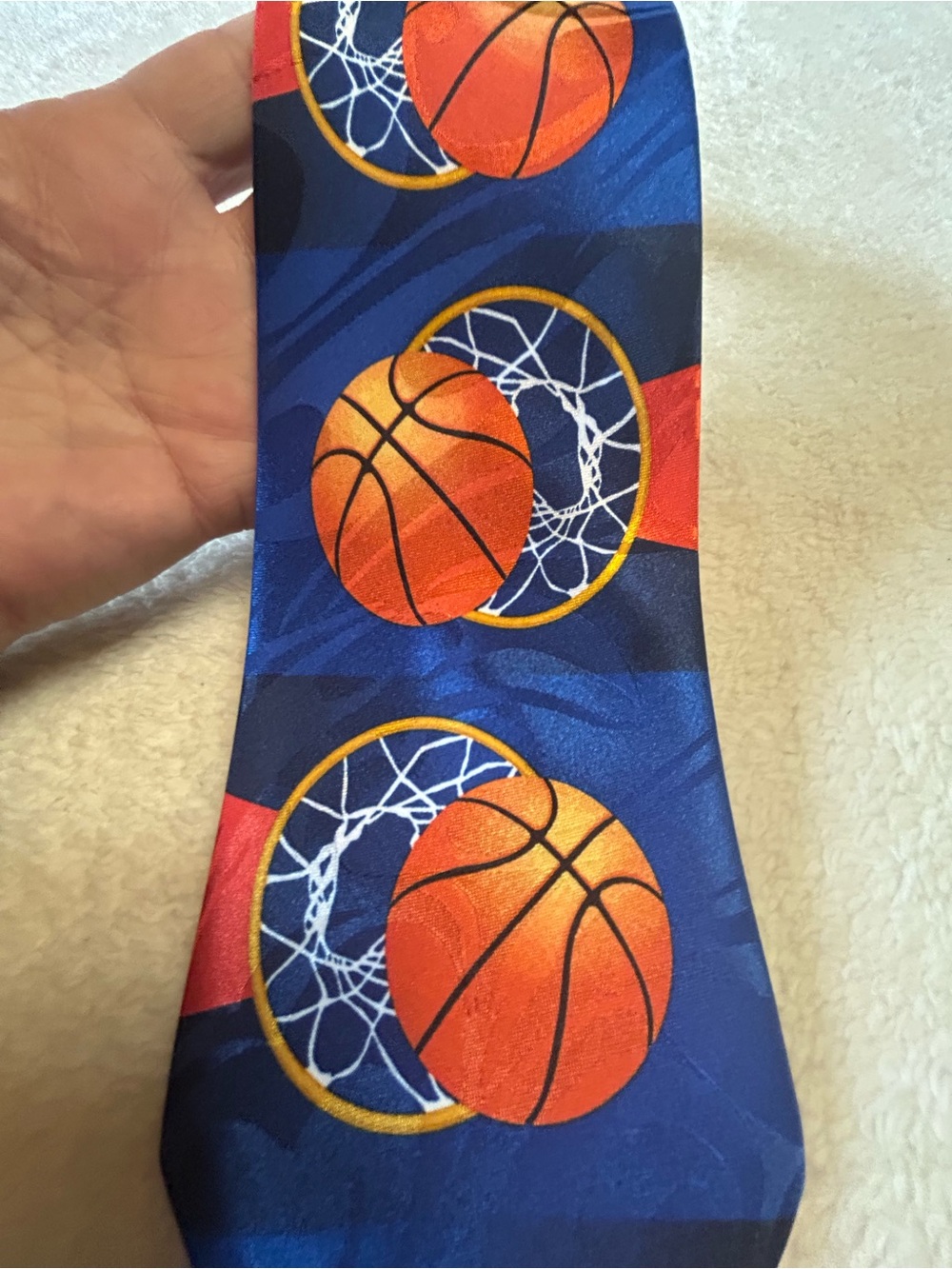 🎁3 for $30 - Basketball Print Necktie